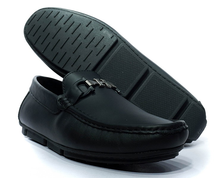 Zapato mocasín H para hombre color negro - 1632