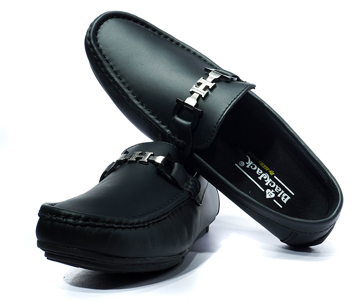 Zapato mocasín H para hombre color negro - 1634