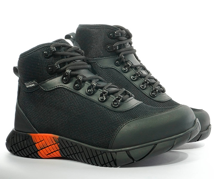 Bota outdoor explorer color negro para hombre - 1273