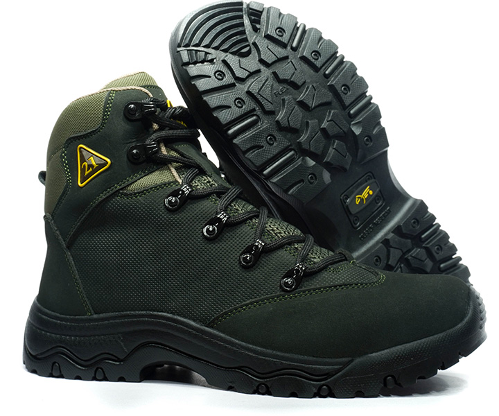 Bota outdoor ref 10 color verde oscuro para hombre - 1702