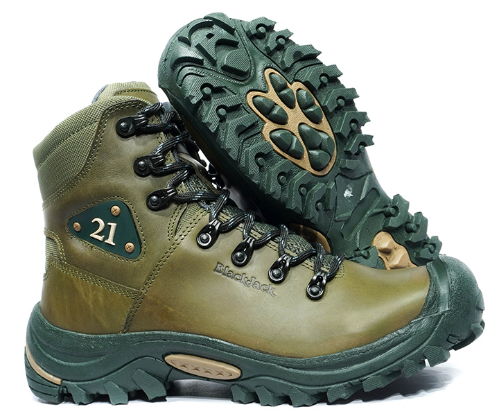 Bota outdoor ref 9 color verde claro para hombre - 1698