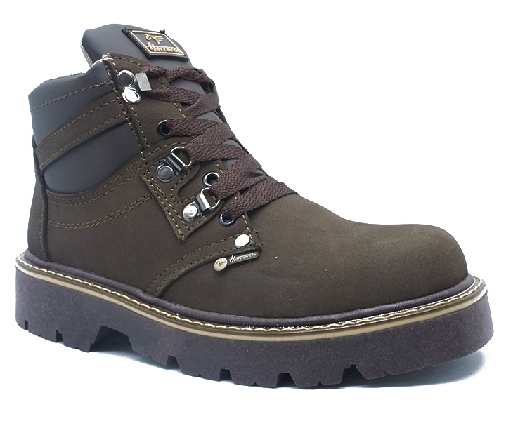 Bota de trabajo para hombre sin puntera color castaño - 1308