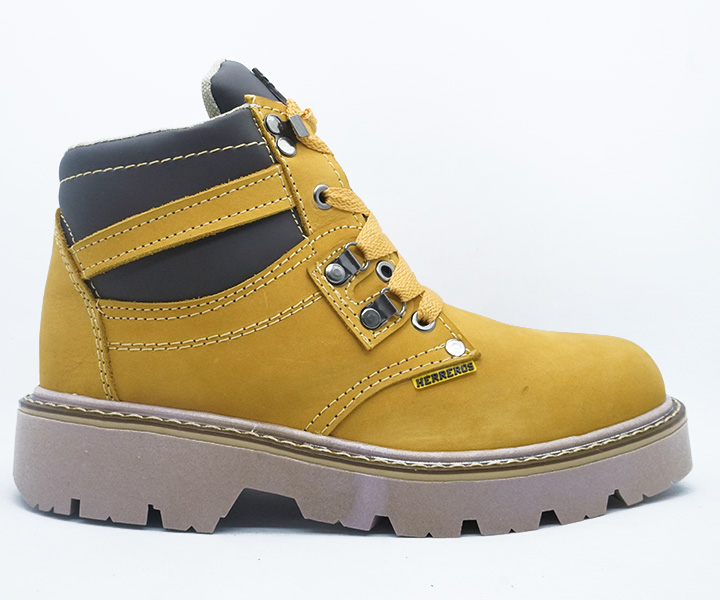 Bota de trabajo para hombre sin puntera color oro - 1299