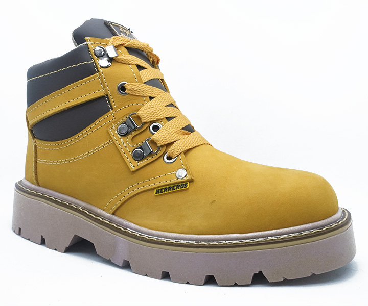 Bota de trabajo para hombre sin puntera color oro - 1300