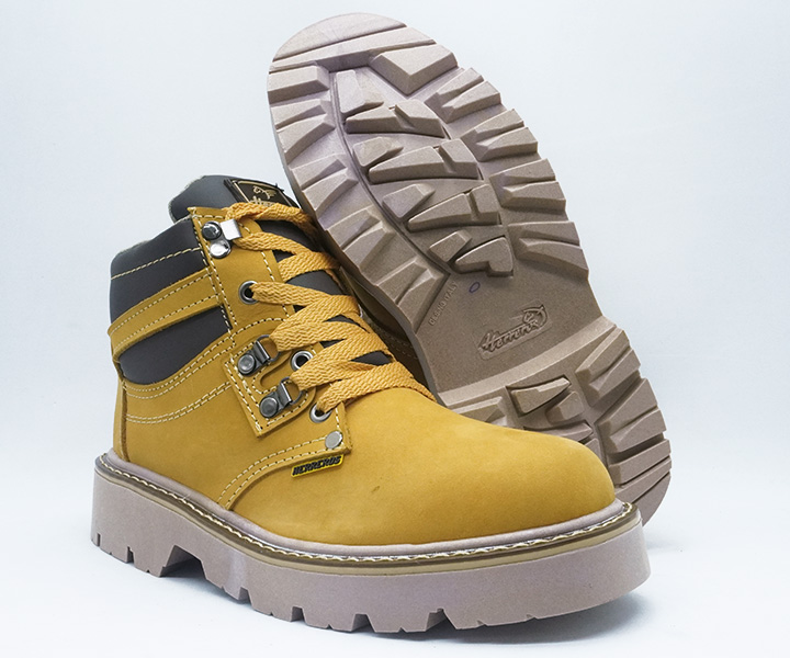 Bota de trabajo para hombre sin puntera color oro - 1301