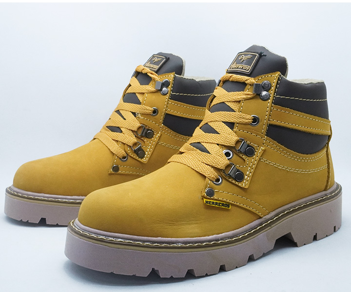 Bota de trabajo para hombre sin puntera color oro - 1302