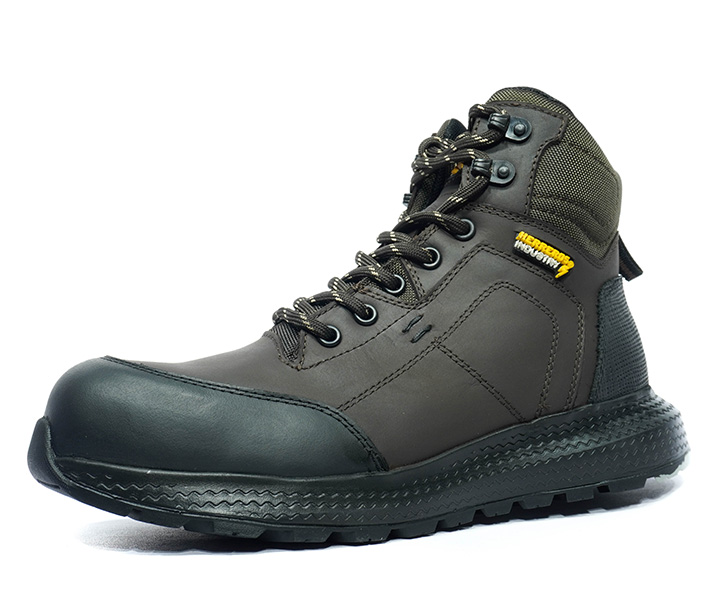 Bota de seguridad Atlas color café para hombre - 1722