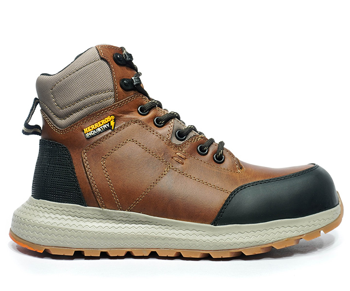 Bota de seguridad Atlas color canela para hombre - 1725