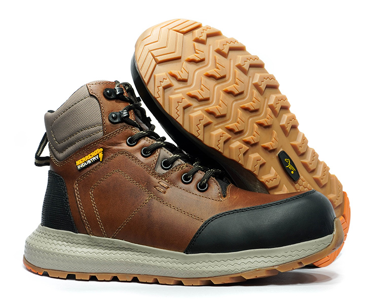 Bota de seguridad Atlas color canela para hombre - 1727