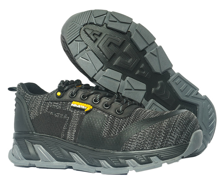 Zapato industrial Rugged Proof color negro gris para hombre - 1127