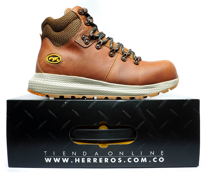 Bota de seguridad Steel Pro color miel para hombre - 1644